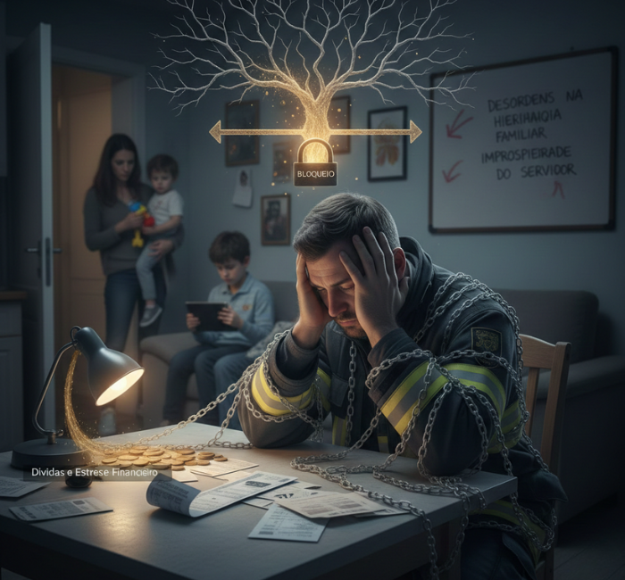 Dívidas e Estresse Financeiro Como Desordens na Hierarquia Familiar Bloqueiam a Prosperidade do Servidor