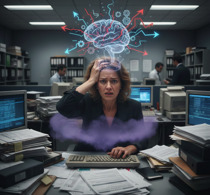 O Cérebro do Servidor em Colapso: Ansiedade, Falta de Foco e o Desalinhamento da Hierarquia Sistêmica